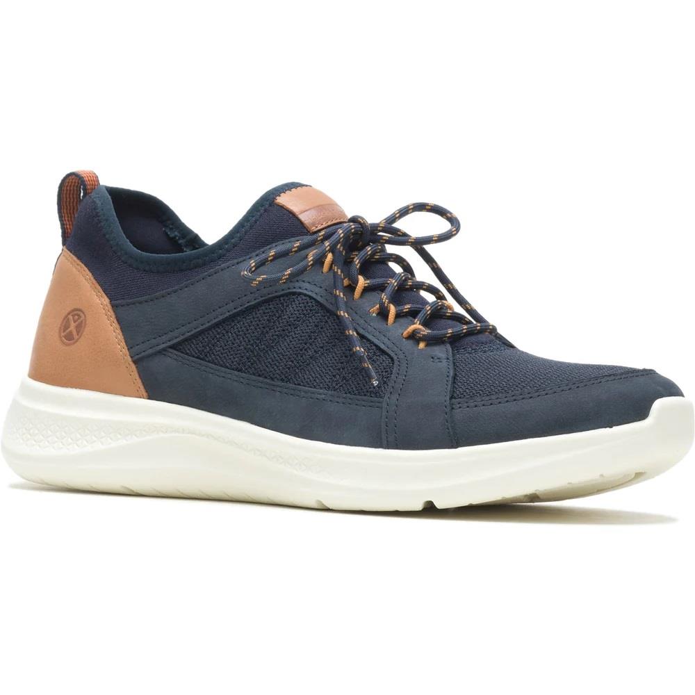 Men's Wide Fit Hush Puppies Elevate Trainers in Navy - Image 3