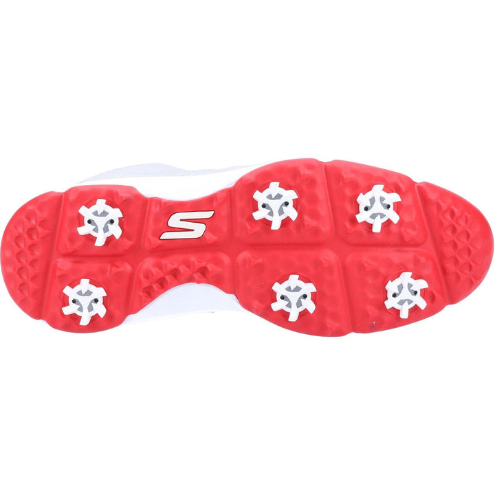 Men's Relaxed Fit Skechers 214002 Go Golf Torque Pro Sports Trainers in Grey/Red - Image 1
