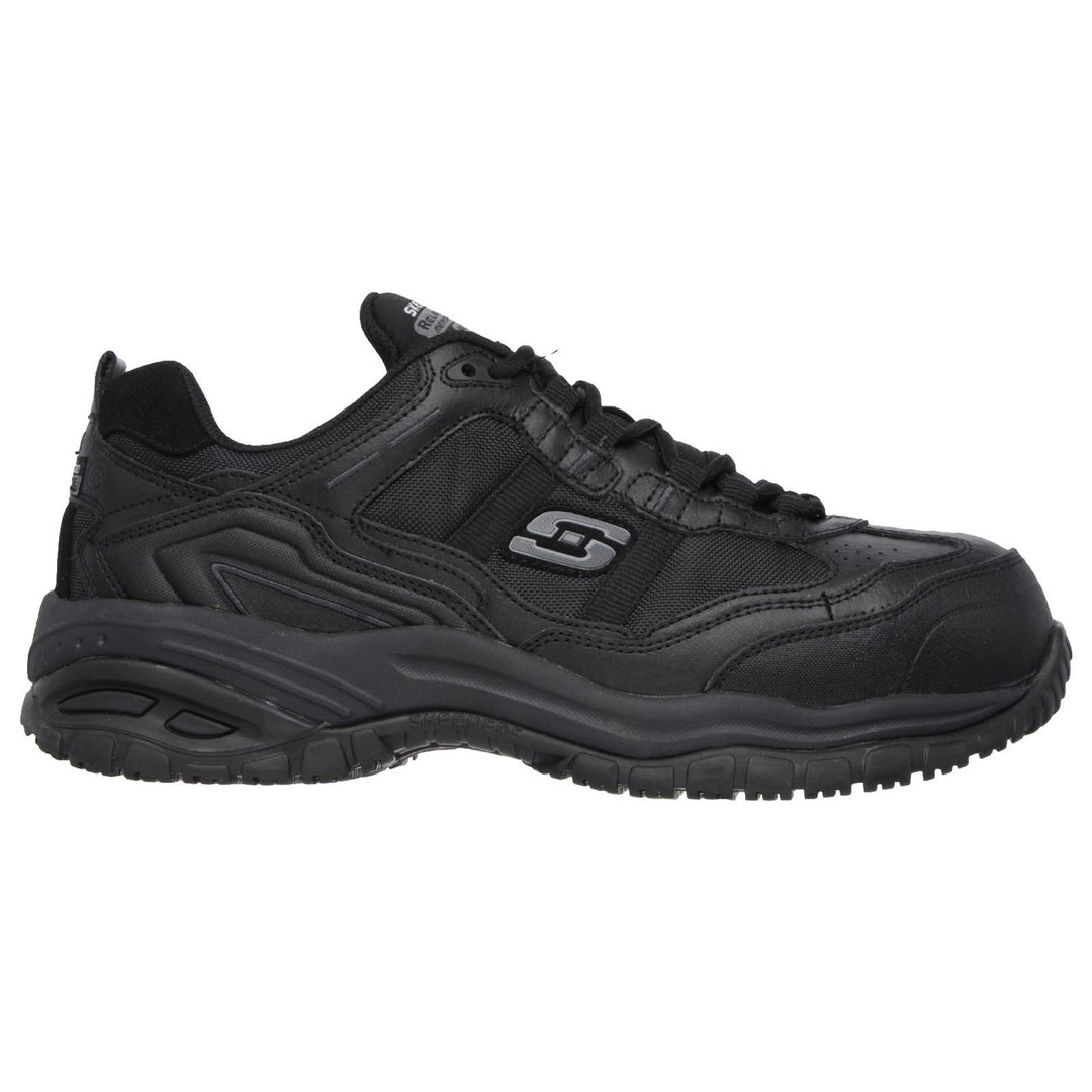 Men's Wide Fit Skechers 77013EC Soft Stride Grinnell Safety Trainers in Black - Image 2