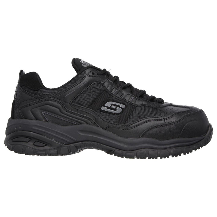 Men's Wide Fit Skechers 77013EC Soft Stride Grinnell Safety Trainers in Black - Image 1