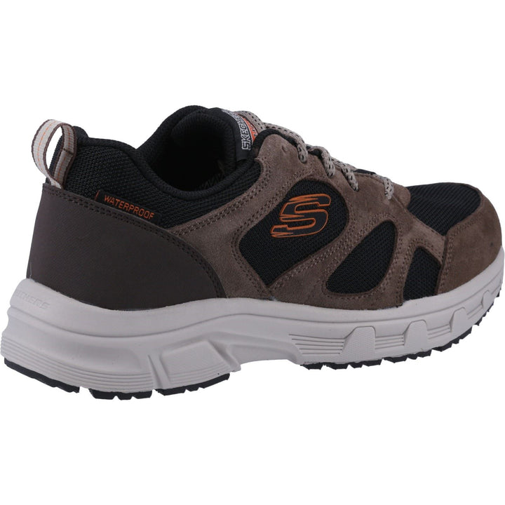 Men's Wide Fit Skechers 237348 Oak Canyon Sunfair Trekking Low Cut Trainers - Brown/Black in Brown/Black - Image 1