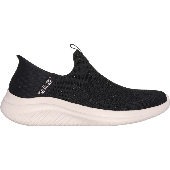Women's Wide Fit Skechers 149594 Slip-ins Ultra Flex 3.0 Trainers -  Black/Rose Gold in Black/Rose Gold - Image 1
