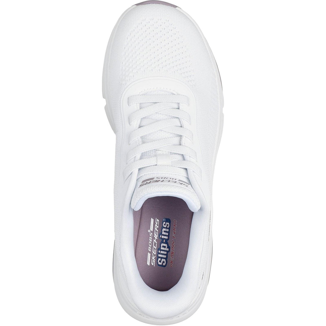 Women's Wide Fit Skechers 117587 Slip-ins Bobs Sport Sparrow Flex Trainers in Blush - Image 11