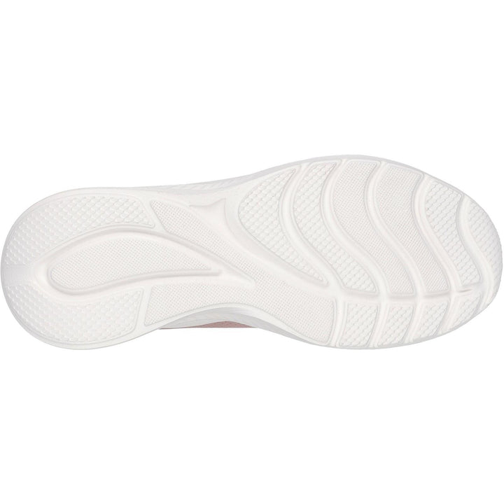 Women's Wide Fit Skechers 117485 Bobs Sport Squad Waves Just Wading Trainers in Blush - Image 1
