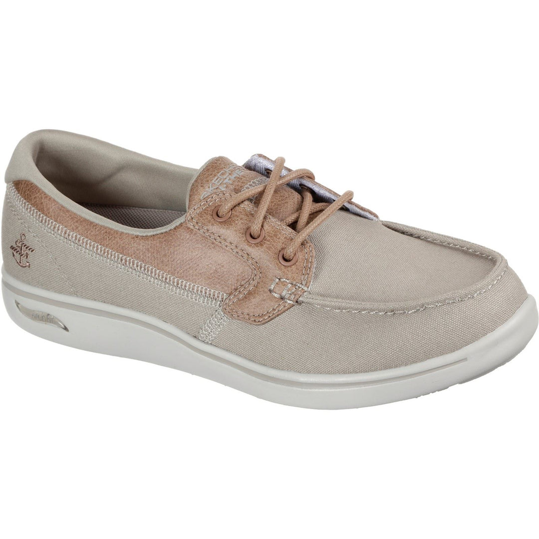 Women's Wide Fit Skechers 136620 Arch Fit Uplift Cruise'n By Trainers in Natural - Image 3