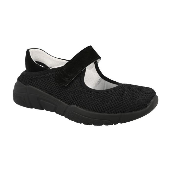 Women's Wide Fit DB Panther Shoes in Black - Image 1