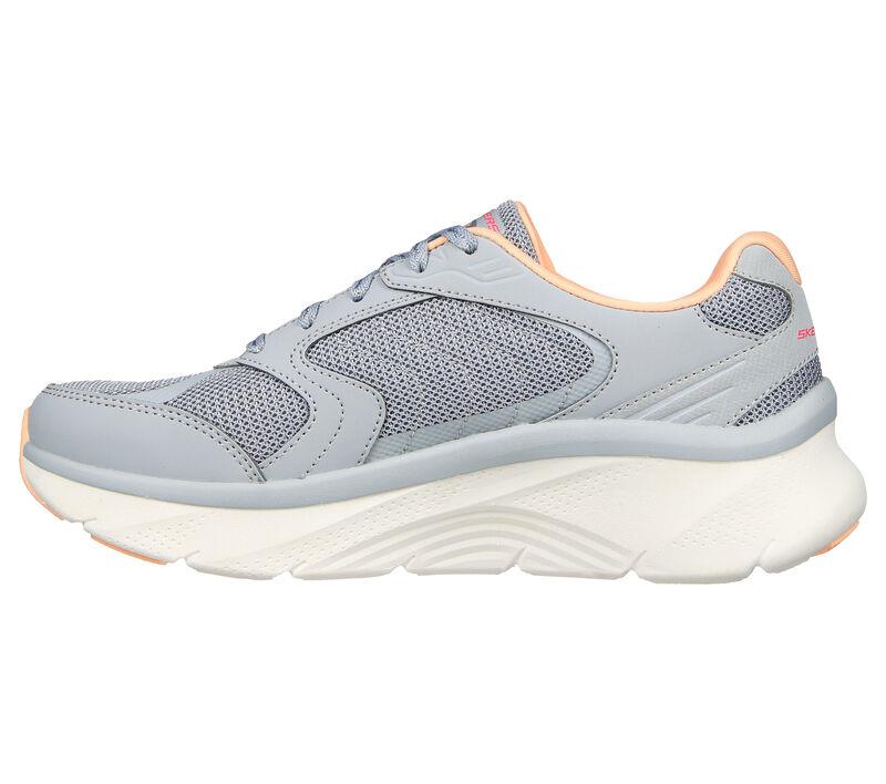 Women's Wide Fit Skechers 149686 Relaxed Fit Arch Fit D'lux Trainers - Gray/Coral in Gray/Coral - Image 3
