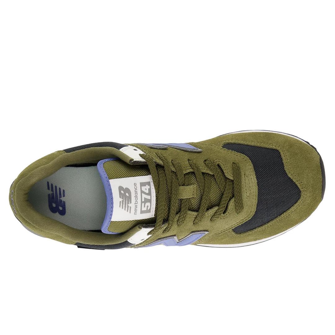 Men's Wide Fit New Balance U5743IR Green Shoes Trainers in Green - Image 2