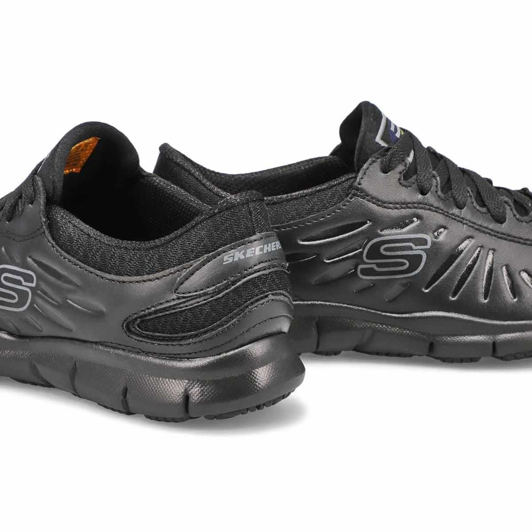 Women's Wide Fit Skechers 76551EC Eldred Occupational Trainers in Black - Image 6
