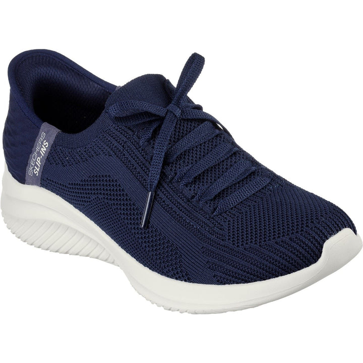 Women's Wide Fit Skechers 149710 Slip-ins Ultra Flex 3.0 Brilliant Path Trainers - Navy in Navy - Image 1