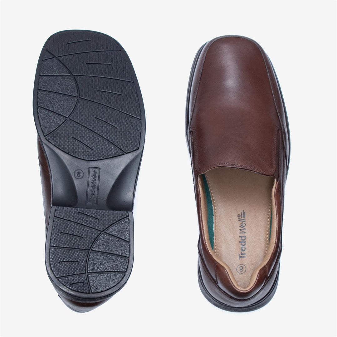 Mens Wide Fit Tredd Well Connor Shoes in Black - Image 14