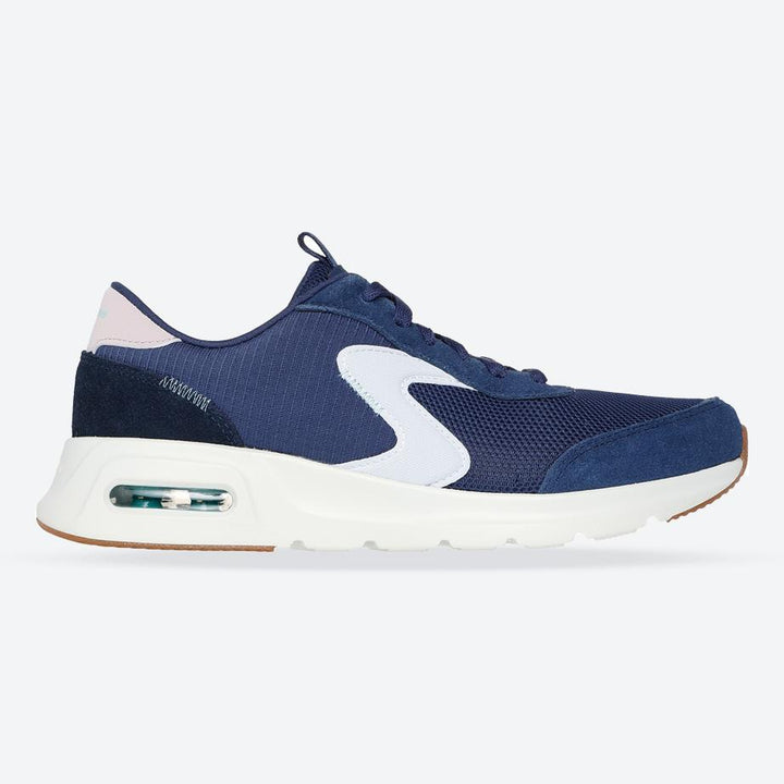 Women's Wide Fit Skechers 150076 Skech Air Court Trainers in Navy/Multi - Image 1