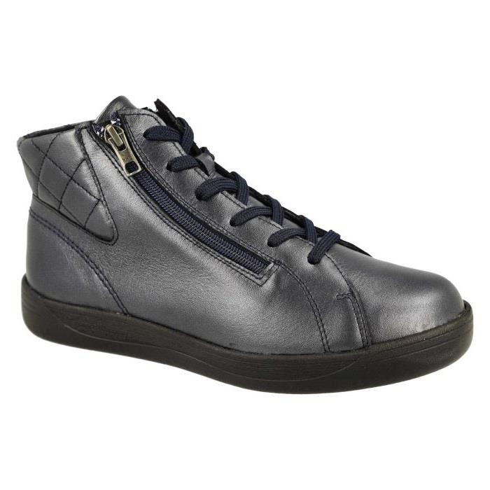 Women's Wide Fit DB Levisham Boots in Black Leather - Image 13