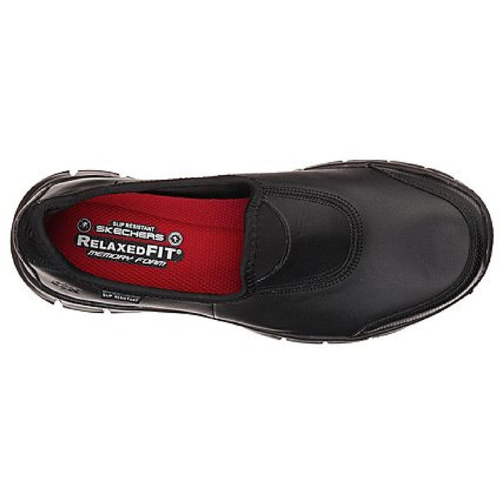 Women's Wide Fit Skechers 76536EC Sure Track Relaxed Fit Trainers in Black - Image 1