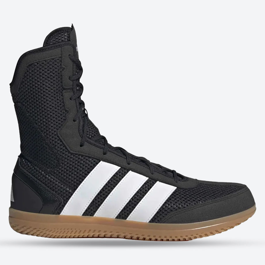 Men's Wide Fit Adidas Boxing Hog Boots in Black - Image 1