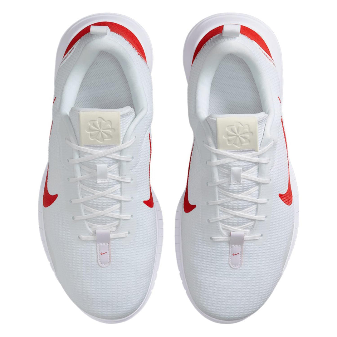 Men's Wide Fit Nike DV0744-102 Flex Experience Run 12 Running Trainers in White/Red - Image 6