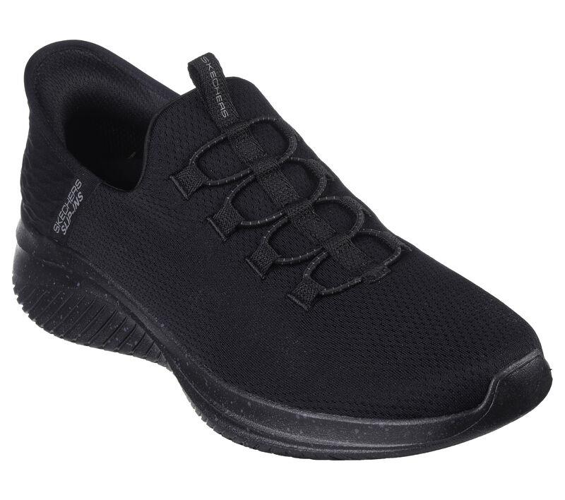 Men's Wide Fit Skechers 232452 Slip-ins Ultra Flex 3.0 Right Away Walking Trainers in Black - Image 3