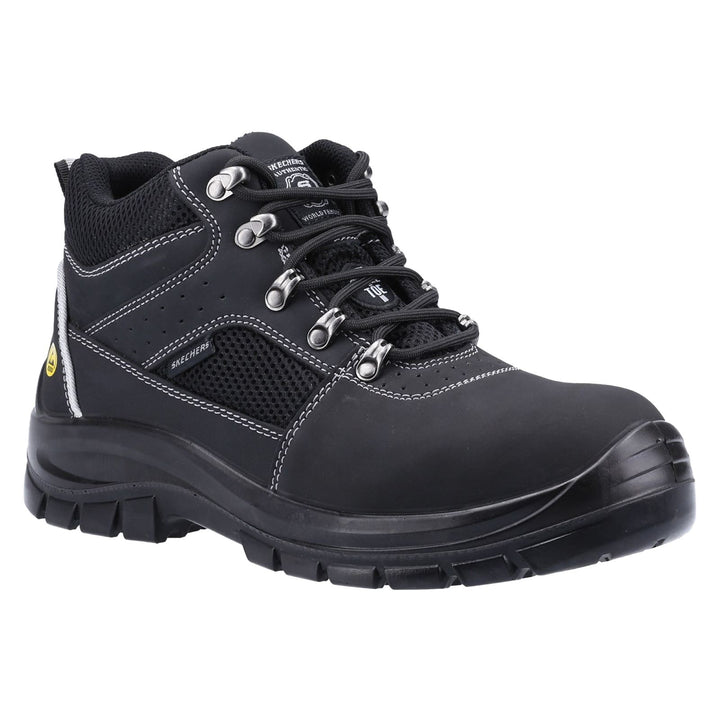 Men's Wide Fit Skechers 200002EC Trophus Letic Safety Boots in Black - Image 1