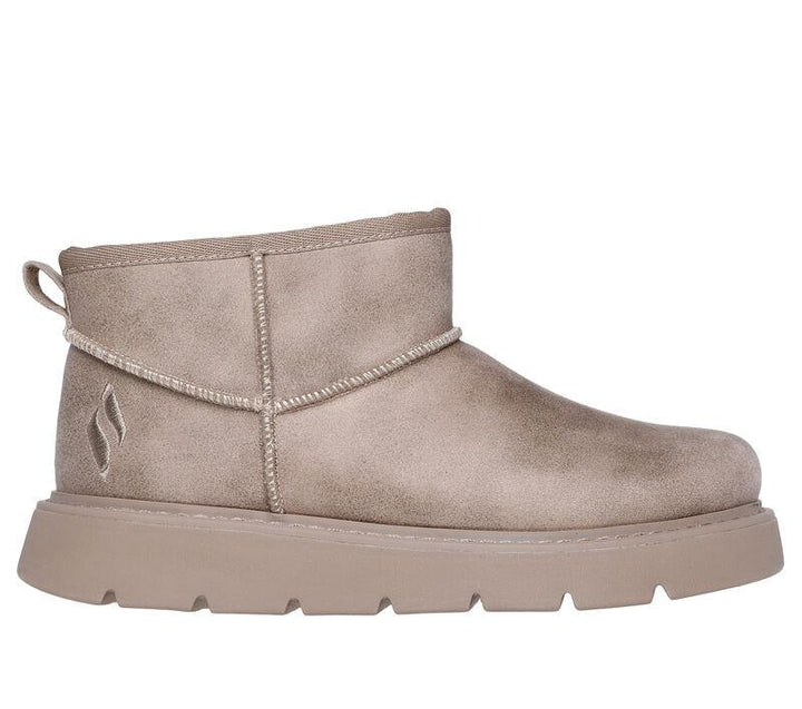 Women's Wide Fit Skechers 169018 Keepsakes Boots in Taupe - Image 1