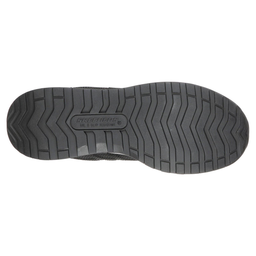 Women's Wide Fit Skechers 77289EC Bulklin Ayak Safety Shoes in Black/Black - Image 5