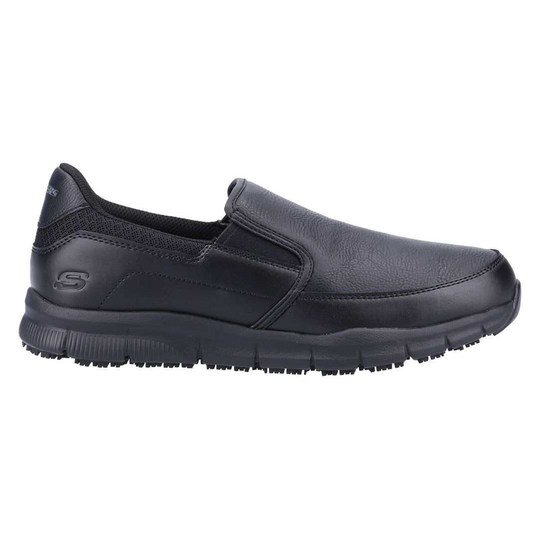 Men's Wide Fit Skechers Sk77236EC Nampa Annod Occupational Trainers in Black - Image 2