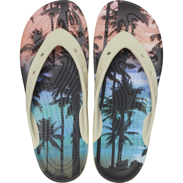 Women's Crocs 208770 Nostalgia Platform Flip Flop in Bone/Multi - Image 1