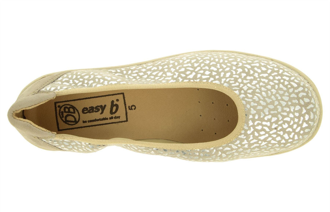 Womens Wide Fit DB Garganey Shoes in Navy Stretch Textile - Image 8