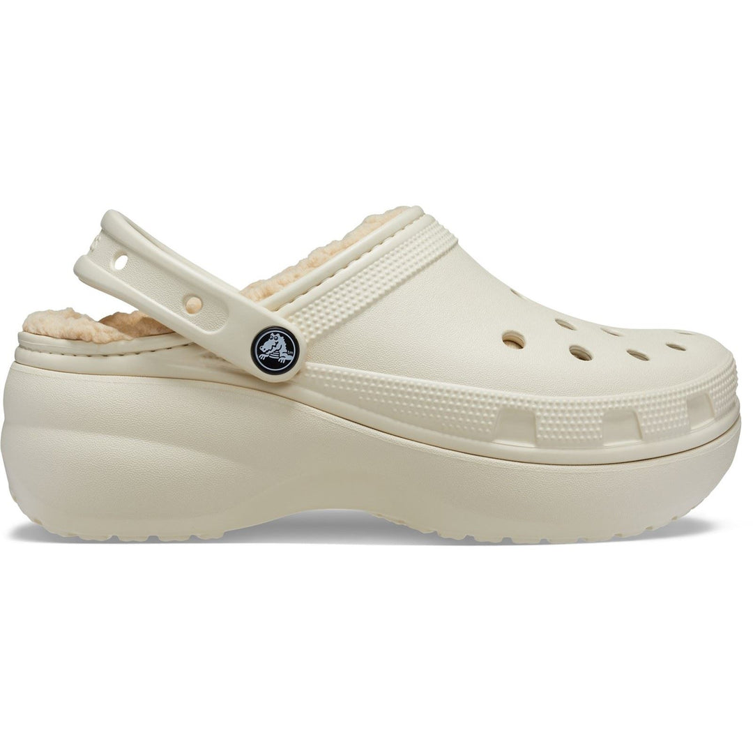 Women's Crocs 207938 Classic Platform Lined Clog Sandals in Black - Image 13