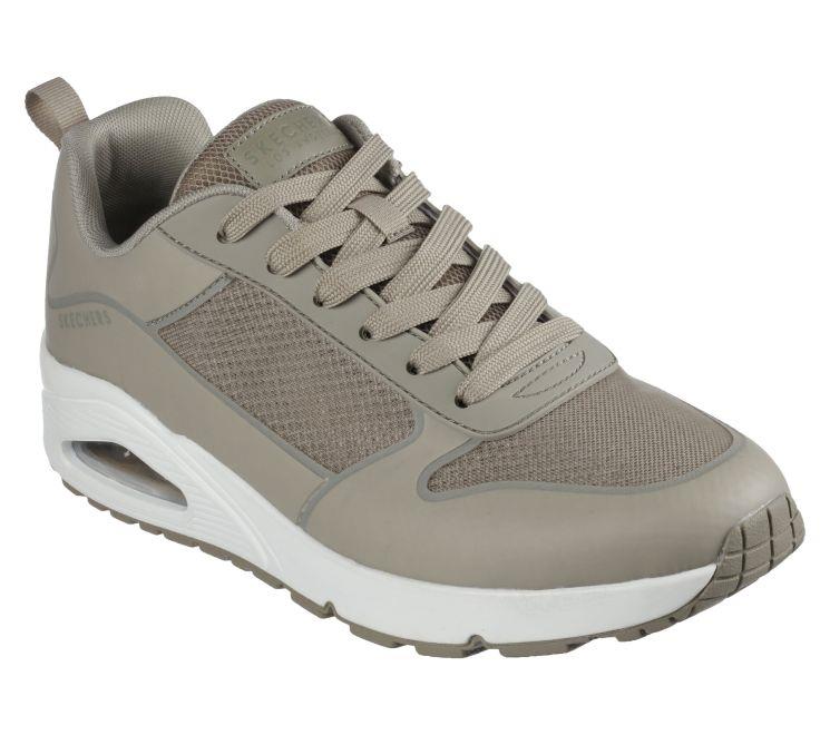 Men's Wide Fit Skechers 232248 Uno - Sol Trainers in Taupe - Image 3