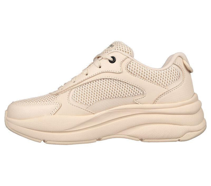 Women's Wide Fit Skechers 177402 Street Twisterz Lighten Up Trainers - Sand in Sand - Image 1