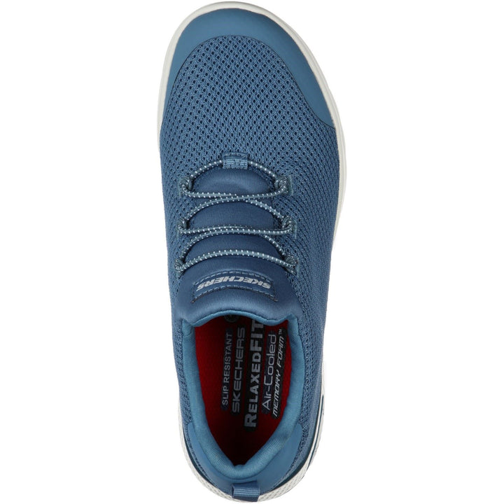 Women's Wide Fit Skechers 77281EC Marsing Waiola SR Safety Trainers - Blue in Blue - Image 1