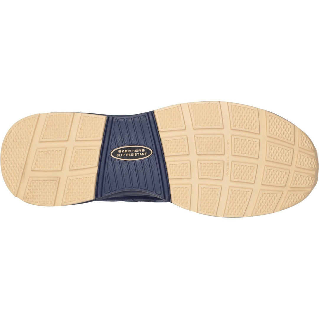 Men's Wide Fit Skechers 200127EC Malad II Safety Trainers - Navy/Tan in Navy/Tan - Image 6
