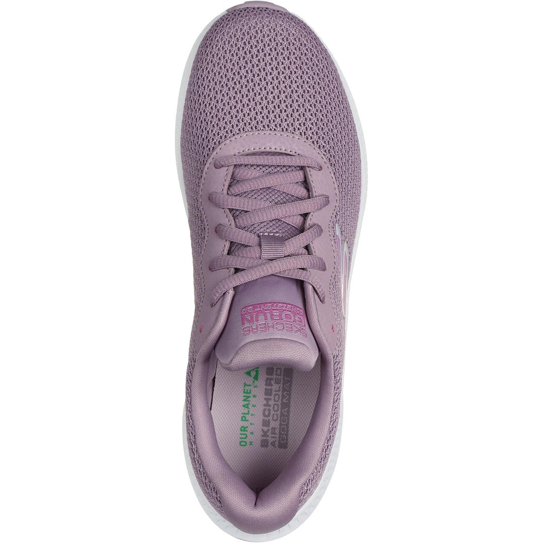 Women's Wide Fit Skechers 128605 Go Run Consistent 2.0 Engaged Trainers in Mauve - Image 5