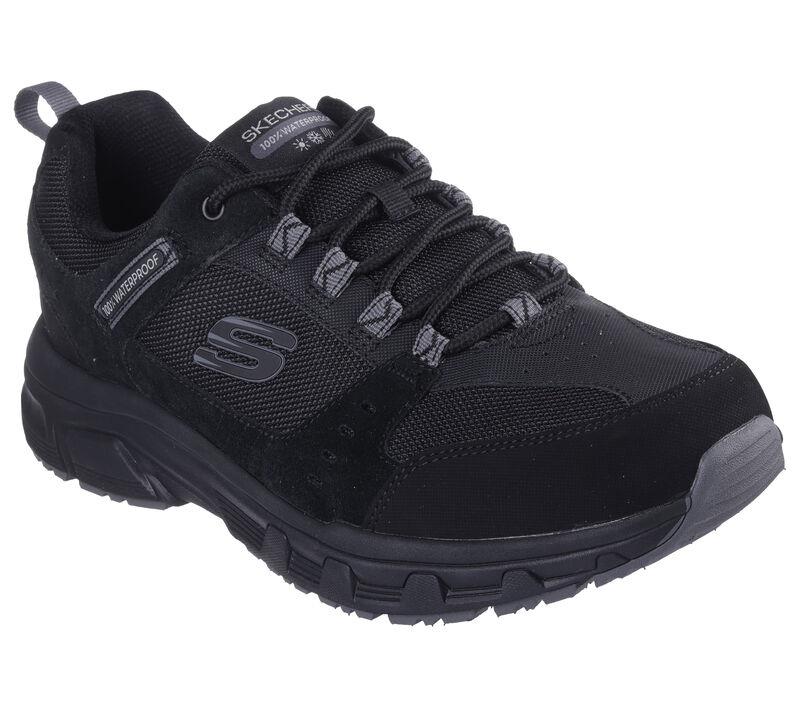 Men's Relaxed Fit Skechers 237386 Oak Canyon 100% Waterproof Trainers in Black - Image 3