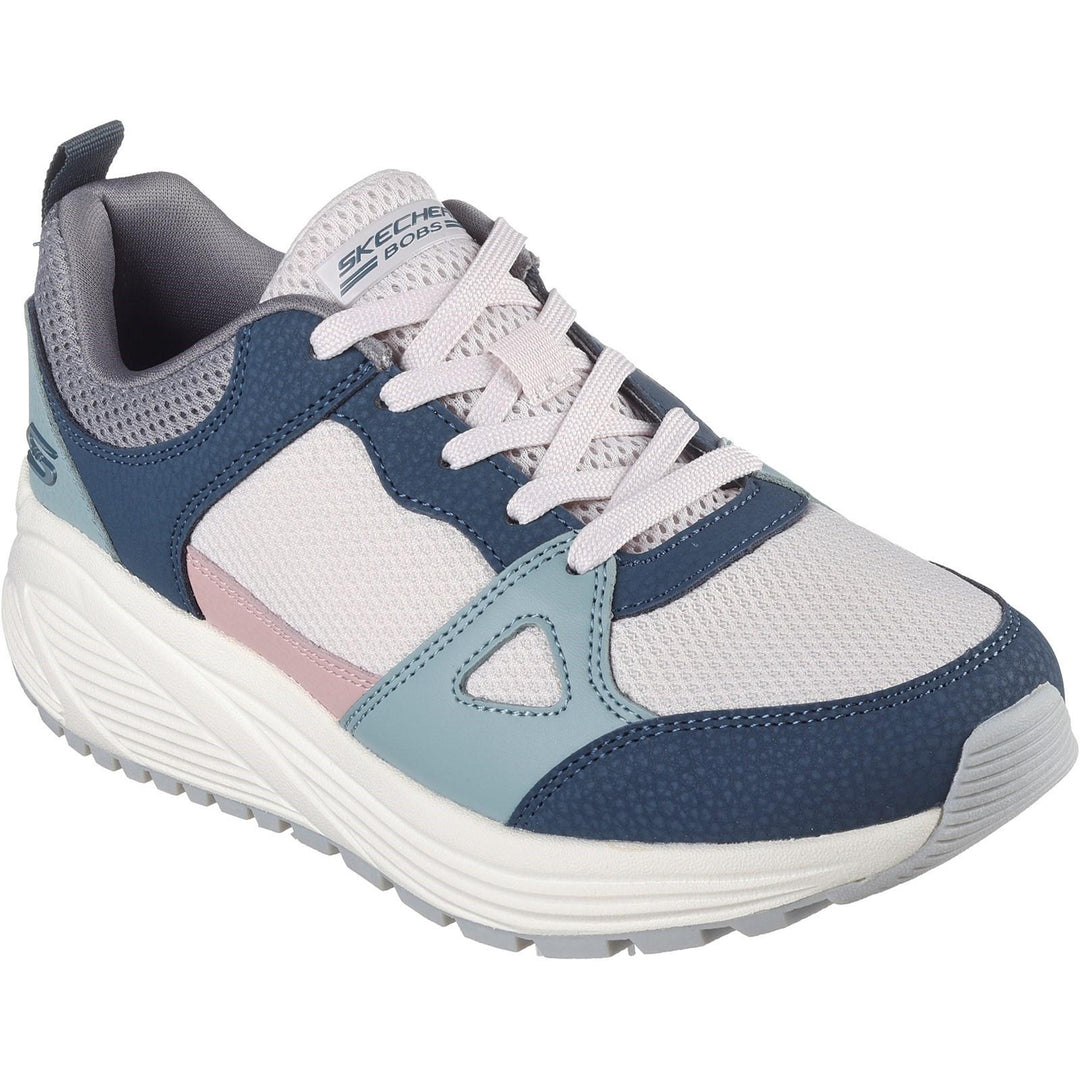 Womens Wide Fit Skechers 117268 Bobs Sparrow 2.0 Retro Clean Trainers in Off White - Image 8