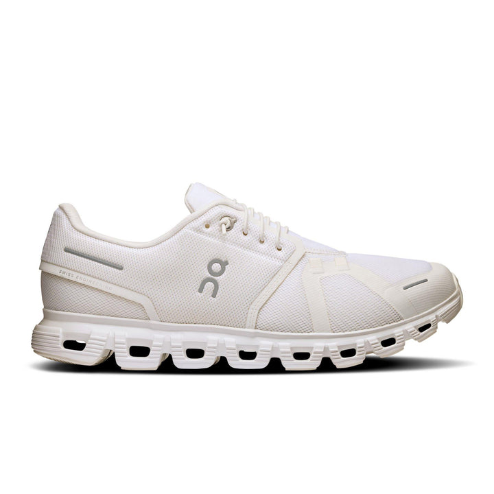 Men's Wide Fit On Cloud 6 Wide Trainers in White/White - Image 1