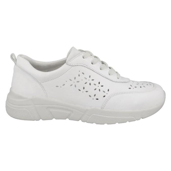 Women's Wide Fit DB Briar Trainers in Sky Blue Leather - Image 1