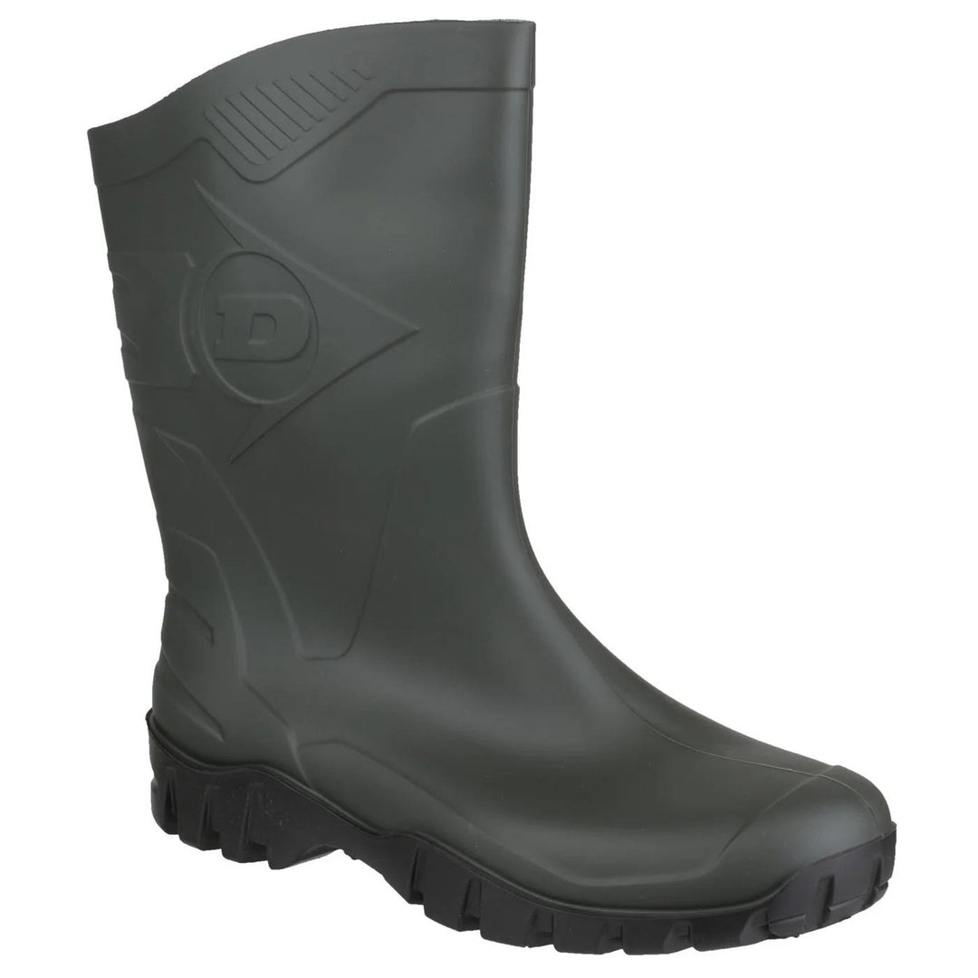 Men's Wide Fit Dunlop Dee Calf Length Wellington Boots W116A in Black - Image 9