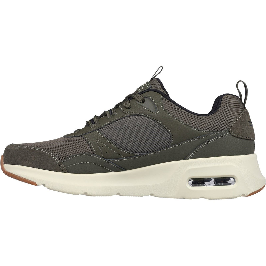 Men's Wide Fit Skechers 232646 Skech Air Court Homegrown Trainers - Olive in Olive - Image 5
