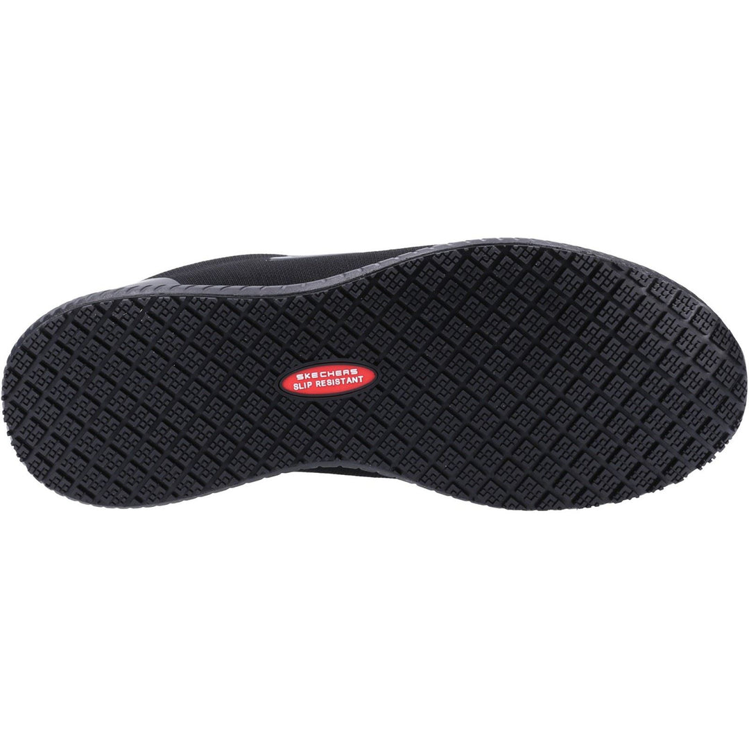 Men's Wide Fit Skechers 200051EC Squad SR Myton Occupational Trainers in Black - Image 5