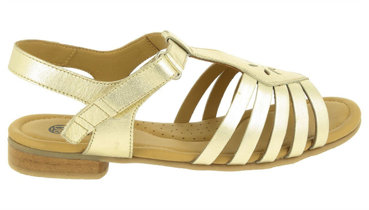 Women's Wide Fit DB Tundra Sandals in Black Leather - Image 1