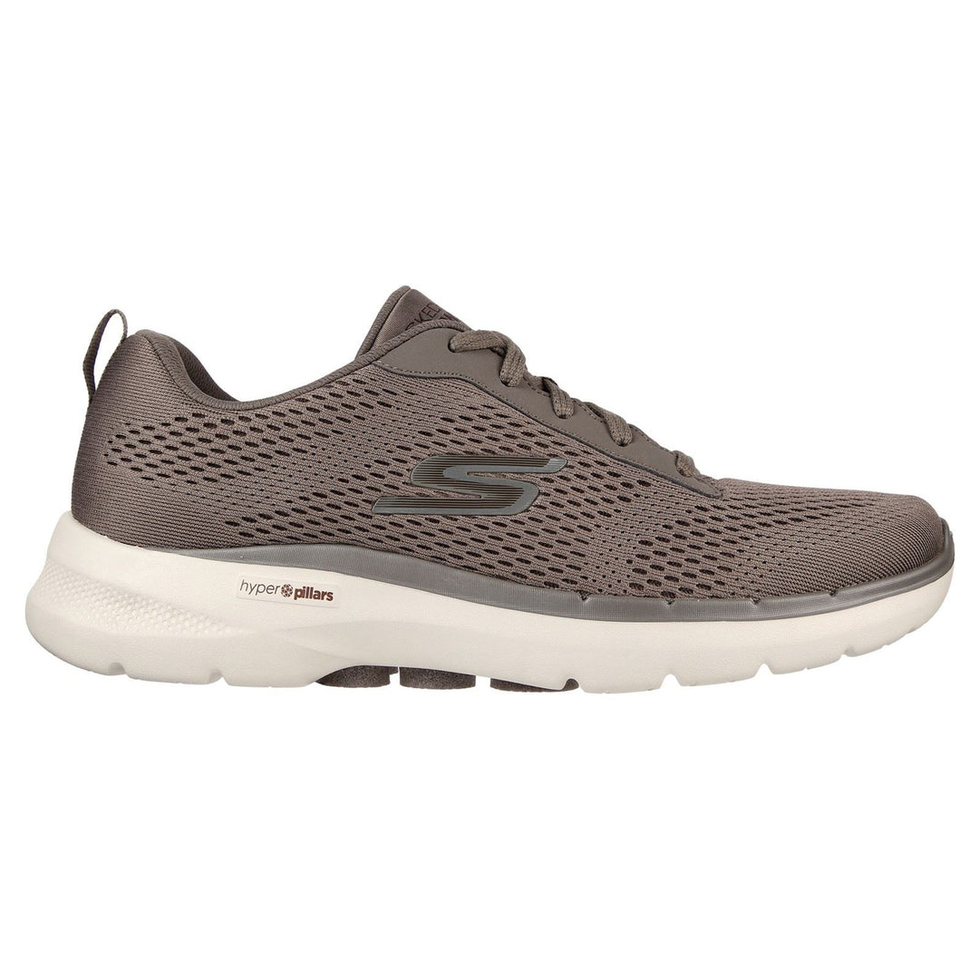 Men's Wide Fit Skechers 216209 Go Walk 6 Avalo Trainers in Taupe - Image 2