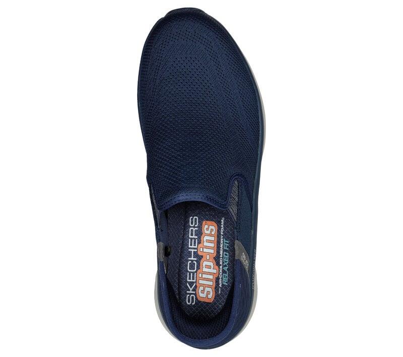 Men's Wide Fit Skechers 232455 Slip-ins RF Orford D'Lux Walker Trainers in Navy - Image 4