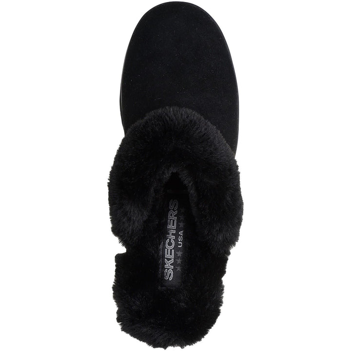 Women's Wide Fit Skechers 167631 Keepsakes Wedge Time To Cruise Slippers in Black - Image 1