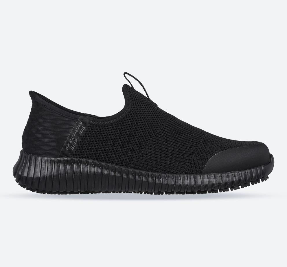Women's Wide Fit Skechers 108127EC Cessnock Gwynedd Work Trainers in Black - Image 1