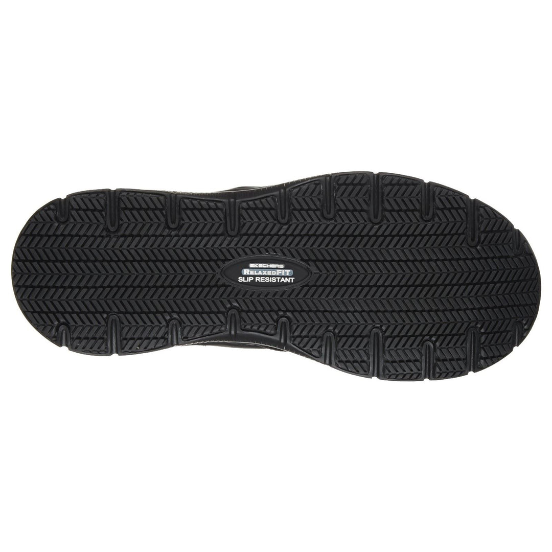 Men's Wide Fit Skechers 77071WEC Bronwood Slip Resistant Trainers in Black - Image 7