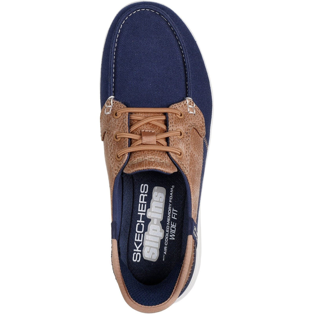 Women's Wide Fit Skechers 136536 Slip-ins Palmilla Trainers in Navy - Image 5