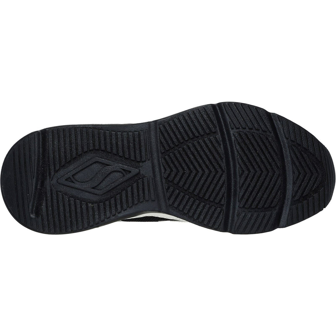 Women's Wide Fit Skechers 177424 Tres Air Uno Street Fl Air Trainers -  Black/White in Black/White - Image 6