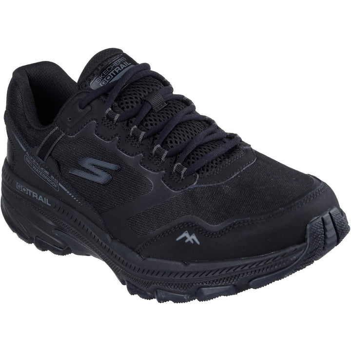 Men's Wide Fit Skechers Performance Go Run Trail Altitude 2.0 Trainers in Black - Image 1