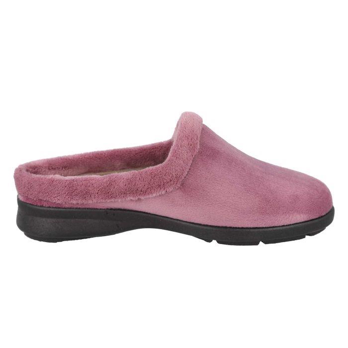 Women's Wide Fit DB Rug Mule Slippers in Sky Blue - Image 9